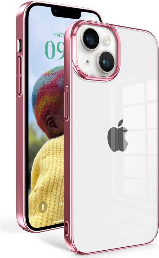 iPhone 14 Uyumlu Mnc Sun Kapak-Rose Gold
