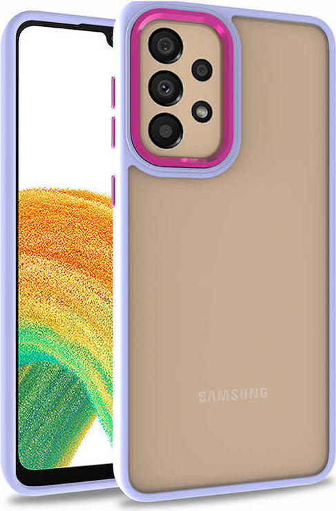 Galaxy A52 Kılıf Mnc Flora Kapak-Lila