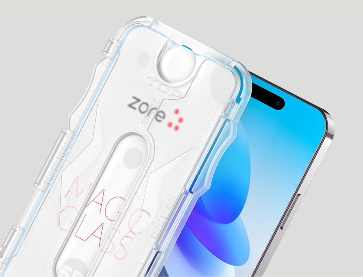 Apple iPhone 16 Pro Max Mnc Kolay Uygulama Aparatlı 5d Magic Glass Cam Ekran Koruyucu