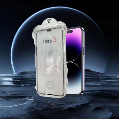 Apple iPhone 16 Pro Max Mnc Kolay Uygulama Aparatlı 5d Magic Glass Cam Ekran Koruyucu