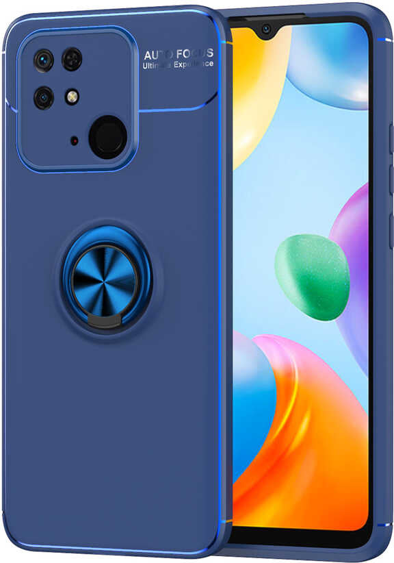 Xiaomi Redmi 10C Kılıf Mnc Ravel Silikon Kapak-Mavi