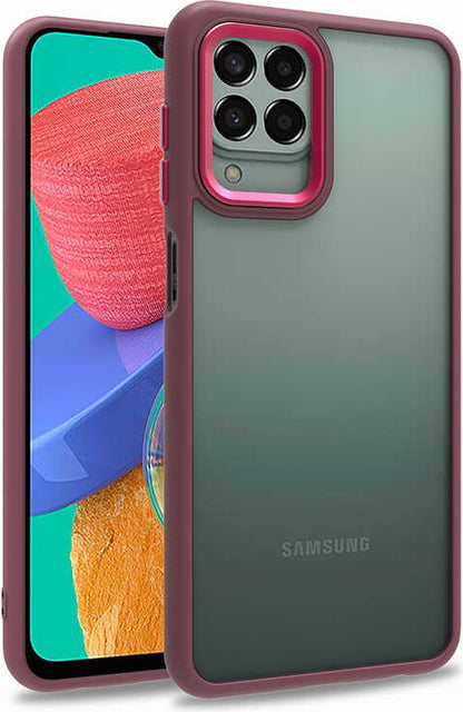 Galaxy M33 Kılıf Mnc Flora Kapak-Kırmızı
