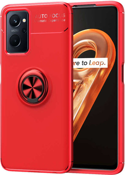 Oppo A76 Kılıf Mnc Ravel Silikon Kapak-Kırmızı