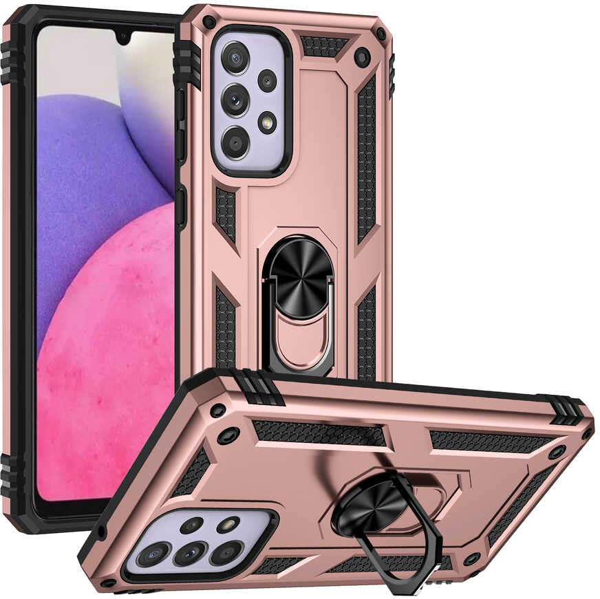 Galaxy A33 5g Kılıf Mnc Vega Kapak-Rose Gold