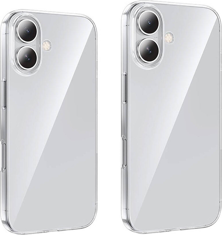 Apple iPhone 16 Kılıf Mnc Süper Silikon Kapak-Şeffaf