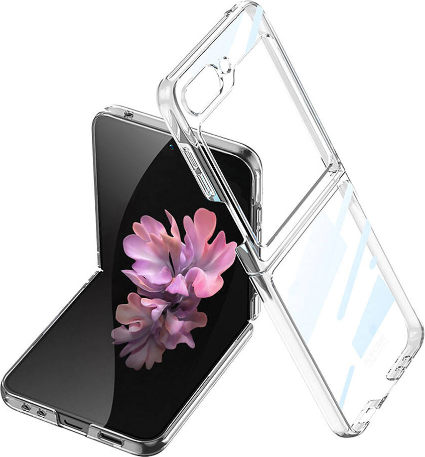 Galaxy Z Flip 6 Kılıf Mnc Full Camlı Kıpta Kapak-Şeffaf