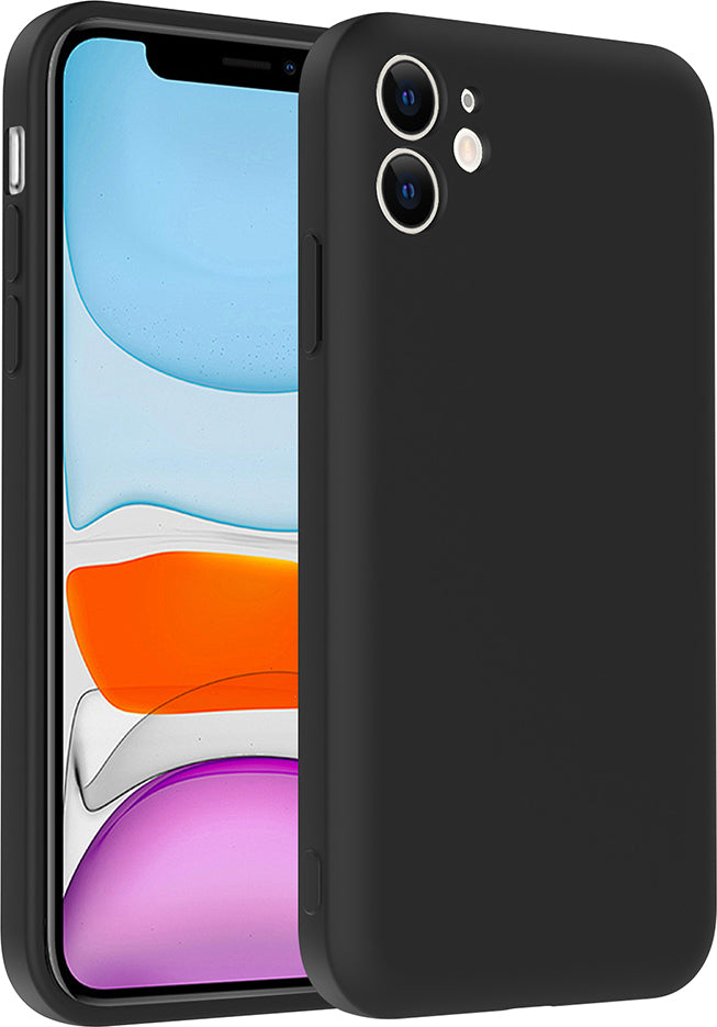 iPhone 11 Kılıf Kamera Korumalı Kartlık Hazneli Mnc Vitra Kapak - Siyah
