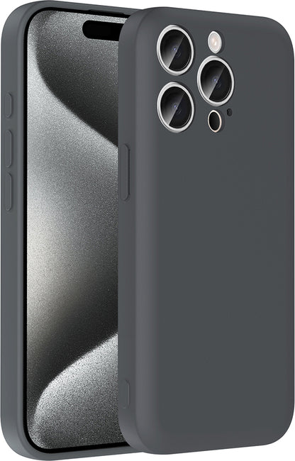 iPhone 15 Pro Kılıf Kamera Korumalı Kartlık Hazneli Mnc Vitra Kapak - Mürdüm