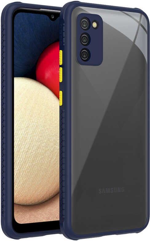 Galaxy A02S Kılıf mnc Kaff Kapak-Lacivert