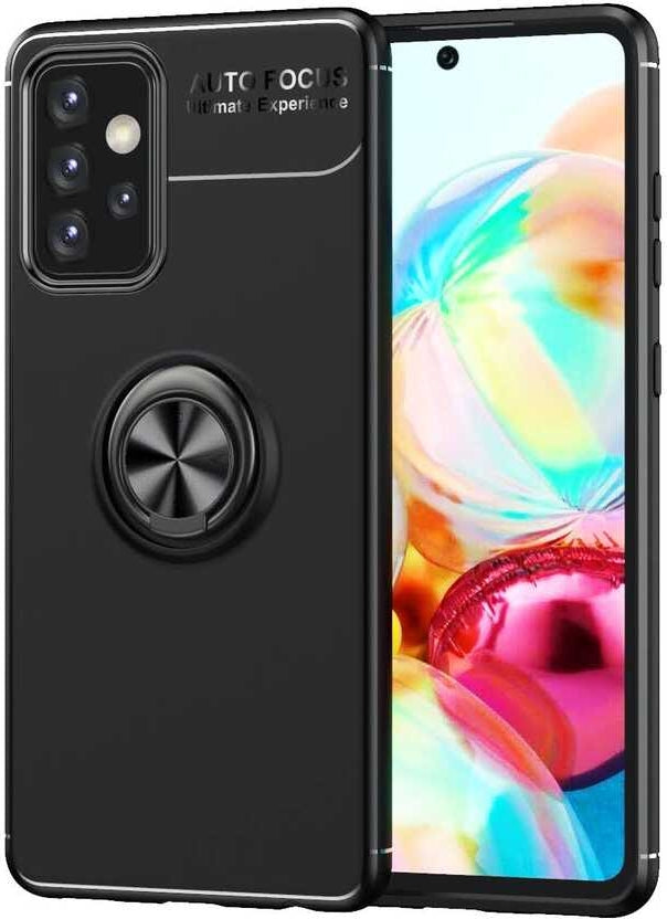 Galaxy A72 Kılıf Mnc Ravel Silikon Kapak-Siyah