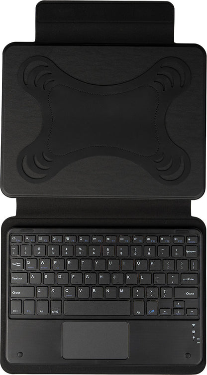 Uyumlu Mnc Border Keyboard 8" Inç Universal Bluetooh Bağlantılı Standlı Klavyeli Tablet Kılıfı-Siyah