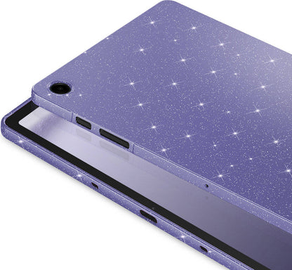 Galaxy Tab S8 Simli Parlak Görünümlü Uyumlu Mnc Tablet Koton Kılıf-Gümüş