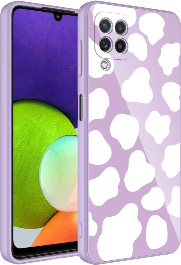 Galaxy A22 4g Kılıf Kamera Korumalı Desenli Sert Silikon Mnc Epoksi Kapak-No6