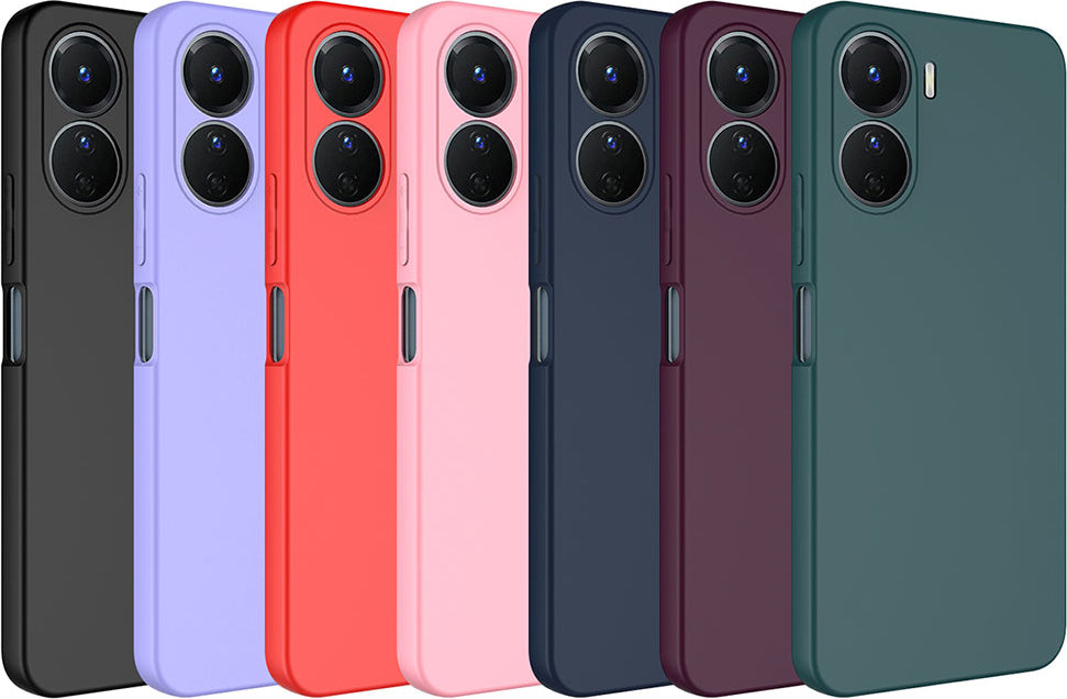 Vivo Y16 Kılıf Mnc Mara Laaakan Kapak-Pembe