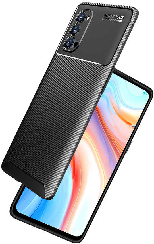Oppo Reno 4 Pro 5g Kılıf Mnc Negro Silikon Kapak-Kahverengi
