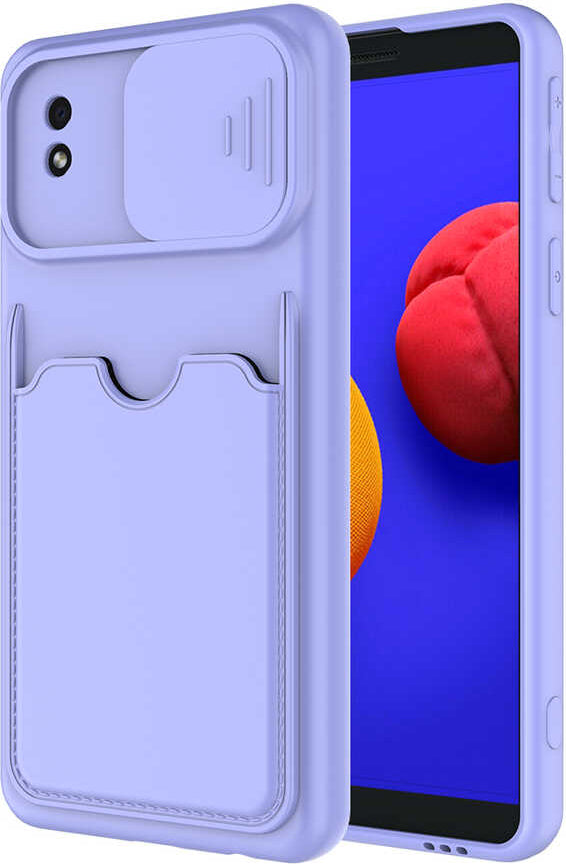 Galaxy A01 Core Kılıf mnc Kartix Kapak-Lila