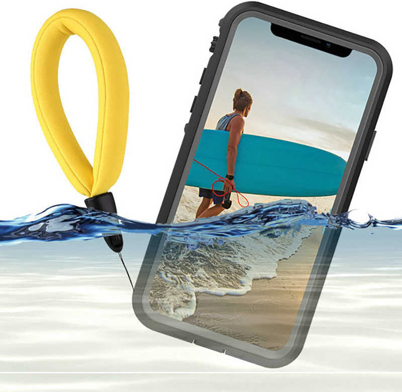 iPhone 12 Uyumlu 1-1 Su Geçirmez Kılıf-Siyah