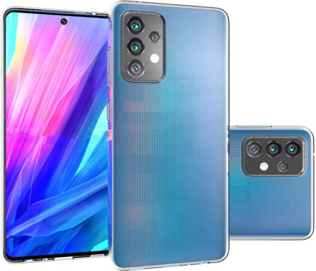 Galaxy A52 Kılıf Mnc Süper Silikon Kapak-Renksiz