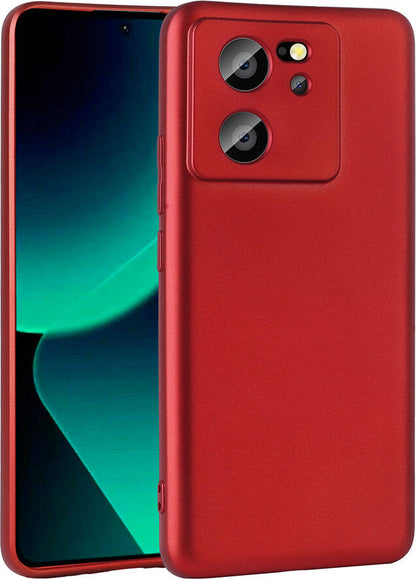 Xiaomi Mi 13T Kılıf Mnc Premier Silikon Kapak-Kırmızı
