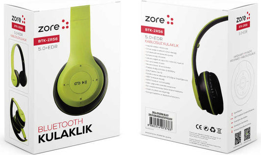 Mnc BTK-ZR56 Bluetooth Kulaklık-Yeşil