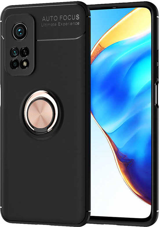 Xiaomi Mi 10T Pro 5g Kılıf Mnc Ravel Silikon Kapak-Siyah-Rose Gold