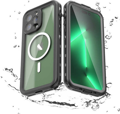 iPhone 14 Pro Max Uyumlu 1-1 Su Geçirmez Kılıf-Siyah