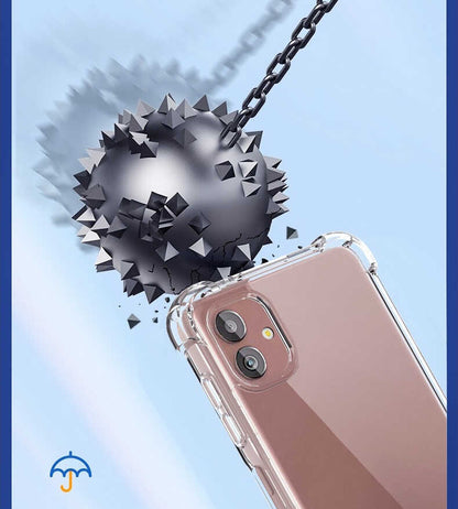 Galaxy A04 Kılıf Mnc Nitro Anti Shock Silikon-Renksiz