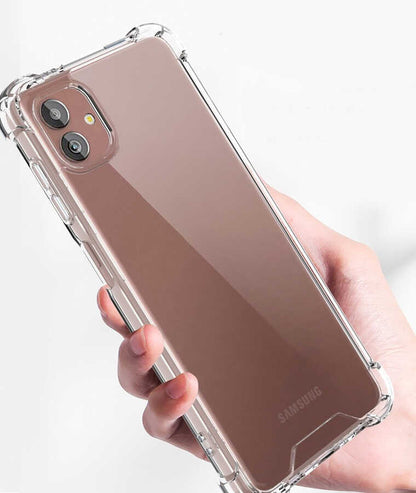 Galaxy A04 Kılıf Mnc Nitro Anti Shock Silikon-Renksiz