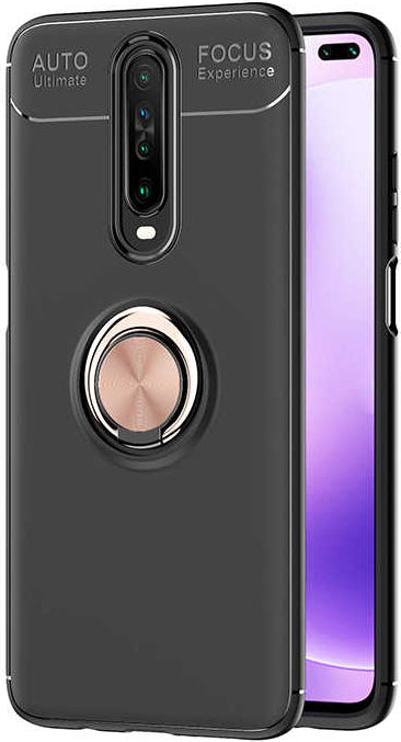 Xiaomi Poco X2 Kılıf Mnc Ravel Silikon Kapak-Siyah-Rose Gold