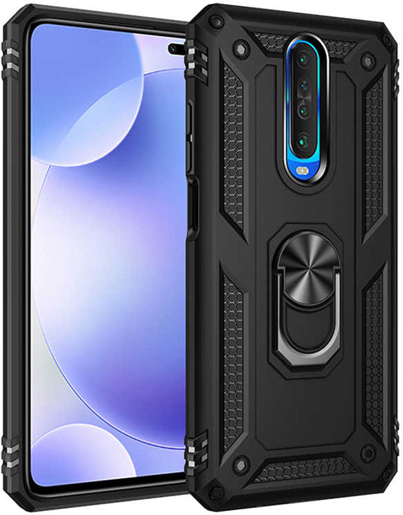 Xiaomi Poco X2 Kılıf Mnc Vega Kapak-Siyah