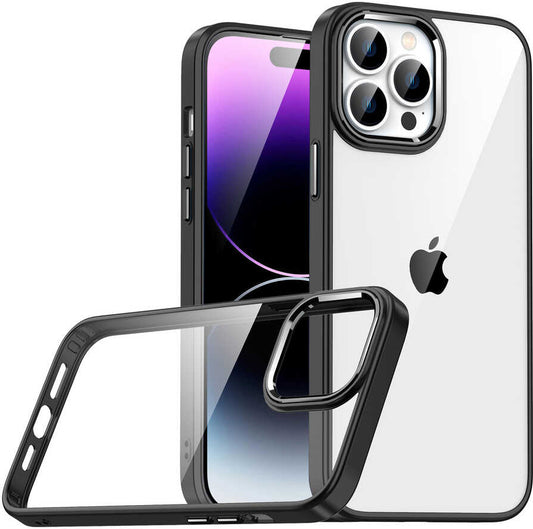 Apple iPhone 14 Pro Kılıf Mnc Flora Kapak-Siyah