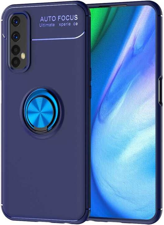 Realme 7 Kılıf Mnc Ravel Silikon Kapak-Mavi