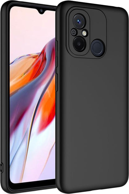 Xiaomi Redmi 12C Kılıf Mnc Mara Laaakan Kapak-Siyah