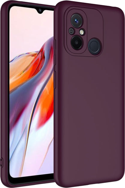 Xiaomi Redmi 12C Kılıf Mnc Mara Laaakan Kapak-Koyu Mor