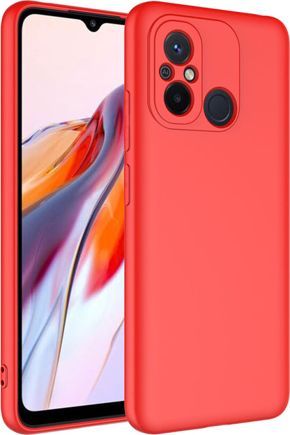 Xiaomi Redmi 12C Kılıf Mnc Mara Laaakan Kapak-Kırmızı
