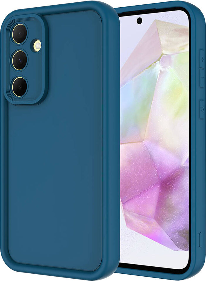 Galaxy A35 Kılıf Kamera Korumalı Mnc Ananas Kapak-Koyu Yeşil