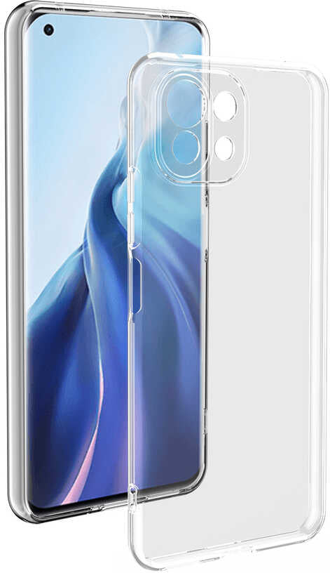 Rengareng Xiaomi Mi 11 Lite Kılıf Mnc Süper Silikon Kapak-Renksiz