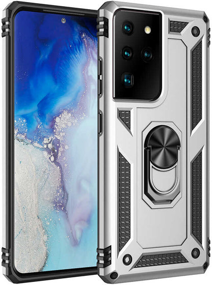 Rengareng Galaxy S21 Ultra Kılıf Mnc Vega Kapak-Gri