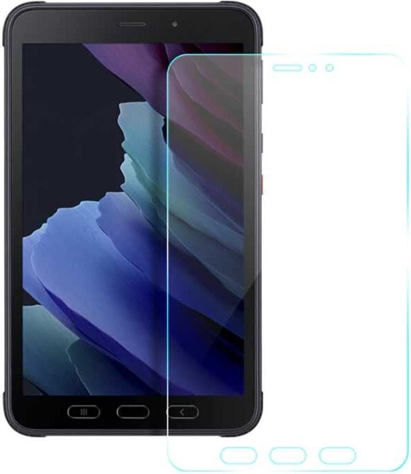 Rengareng Galaxy Tab Active 3 T577 Uyumlu Mnc Tablet Temperli Cam Ekran Koruyucu-Renksiz