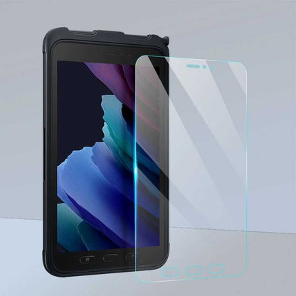Rengareng Galaxy Tab Active 3 T577 Uyumlu Mnc Tablet Temperli Cam Ekran Koruyucu-Renksiz