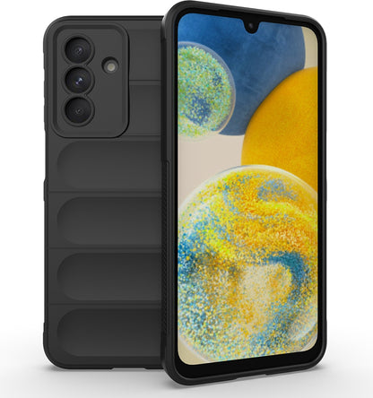 Rengareng Galaxy A56 Kılıf Esnek Tpu Oyuklu Arka Yüzey Tasarımlı Zore Etnik Silikon Kapak - Lacivert