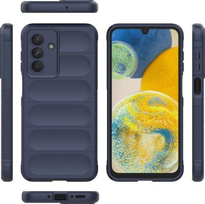 Rengareng Galaxy A56 Kılıf Esnek Tpu Oyuklu Arka Yüzey Tasarımlı Zore Etnik Silikon Kapak - Lacivert