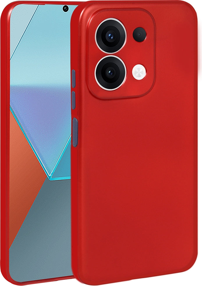 Rengareng Redmi 15C Kılıf Zore Premier Silikon Kapak - Kırmızı