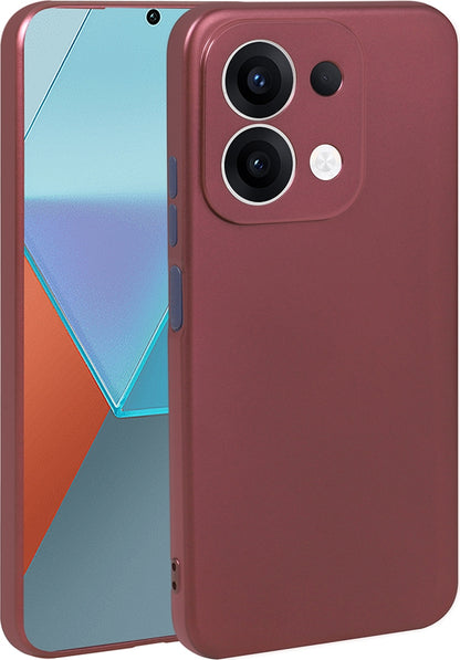 Rengareng Redmi 15C Kılıf Zore Premier Silikon Kapak - Kırmızı