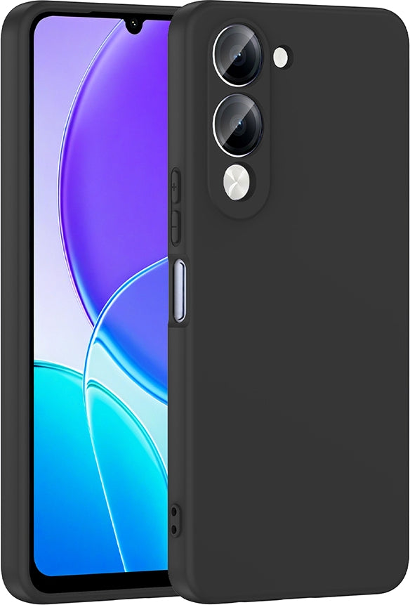 Rengareng Vivo Y19 Kılıf Zore Mara Lansman Kapak - Siyah