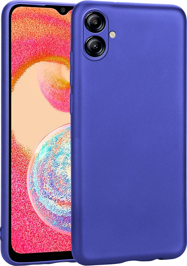 Rengareng Galaxy A07 Kılıf Zore Premier Silikon Kapak - Saks Mavi