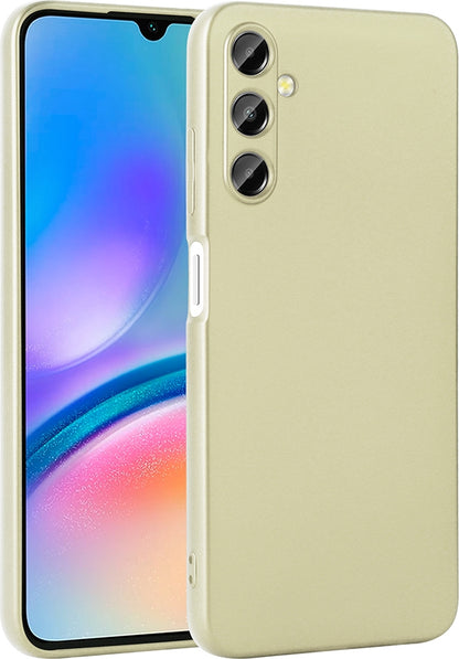 Rengareng Galaxy A17 Kılıf Zore Premier Silikon Kapak - Gold