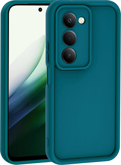 Rengareng Redmi 15 Kılıf Kamera Korumalı Zore Ananas Kapak - Koyu Yeşil