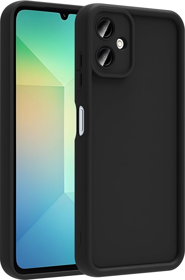 Rengareng Galaxy A07 Kılıf Kamera Korumalı Zore Ananas Kapak - Siyah