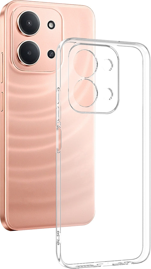Rengareng Redmi 15C Kılıf Zore Süper Silikon Kapak - Şeffaf